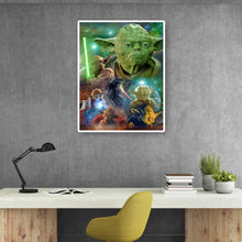 Charger l&#39;image dans la galerie, Rôle de film yoda - diamant rond complet - 40x50cm
