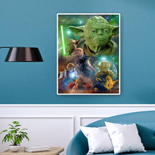 Charger l&#39;image dans la galerie, Rôle de film yoda - diamant rond complet - 40x50cm
