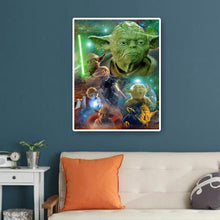 Charger l&#39;image dans la galerie, Rôle de film yoda - diamant rond complet - 40x50cm
