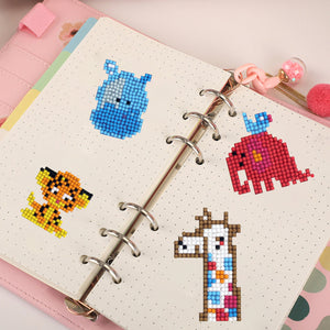 5pcs-Animal-Diamond Painting Autocollants