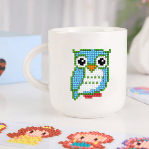 6pcs-Owl-Diamond Painting Autocollants