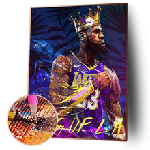 Charger l&#39;image dans la galerie, Joueur de basket-ball - diamant rond complet - 30x40cm
