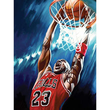 Charger l&#39;image dans la galerie, Joueur de basket-ball - diamant rond complet - 30x40cm
