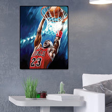 Charger l&#39;image dans la galerie, Joueur de basket-ball - diamant rond complet - 30x40cm
