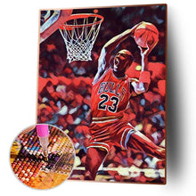 Charger l&#39;image dans la galerie, Joueur de basket-ball - diamant rond complet - 30x40cm
