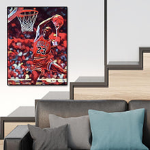 Charger l&#39;image dans la galerie, Joueur de basket-ball - diamant rond complet - 30x40cm
