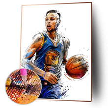 Charger l&#39;image dans la galerie, Joueur de basket-ball - diamant rond complet - 30x40cm
