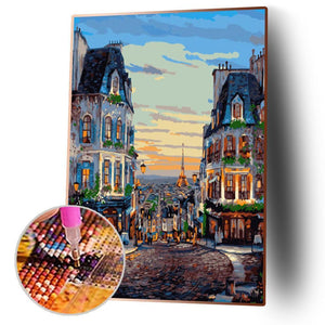 Rue - diamant rond complet - 30x40cm