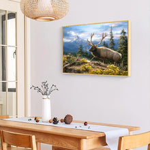 Charger l&#39;image dans la galerie, Cerf animal - diamant rond complet - 40x30cm
