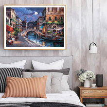Charger l&#39;image dans la galerie, Paysage - diamant rond complet - 40x30cm
