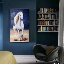 Charger l&#39;image dans la galerie, Cheval - diamant rond complet - 45x85cm
