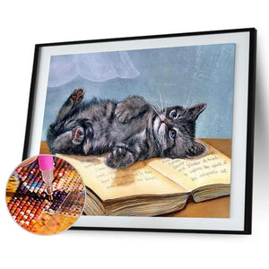 Animal - diamant rond complet - 40x30cm