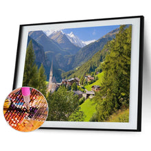 Charger l&#39;image dans la galerie, Paysage - diamant rond complet - 40x30cm
