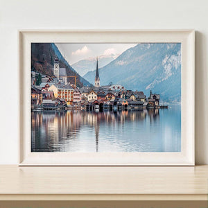 Paysage - diamant rond complet - 40x30cm