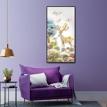 Charger l&#39;image dans la galerie, Cerf d’animal - diamant rond complet - 45x85cm
