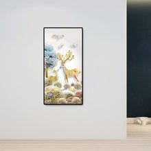 Charger l&#39;image dans la galerie, Cerf d’animal - diamant rond complet - 45x85cm
