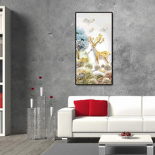 Charger l&#39;image dans la galerie, Cerf d’animal - diamant rond complet - 45x85cm
