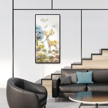 Charger l&#39;image dans la galerie, Cerf d’animal - diamant rond complet - 45x85cm
