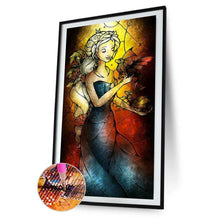 Charger l&#39;image dans la galerie, Fille - diamant rond complet - 45x85cm
