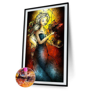 Fille - diamant rond complet - 45x85cm