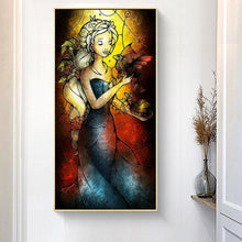 Charger l&#39;image dans la galerie, Fille - diamant rond complet - 45x85cm
