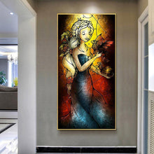 Charger l&#39;image dans la galerie, Fille - diamant rond complet - 45x85cm
