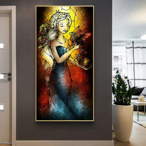 Fille - diamant rond complet - 45x85cm