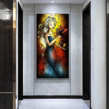 Charger l&#39;image dans la galerie, Fille - diamant rond complet - 45x85cm
