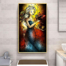 Charger l&#39;image dans la galerie, Fille - diamant rond complet - 45x85cm
