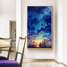 Charger l&#39;image dans la galerie, Ciel - diamant rond complet - 45x85cm
