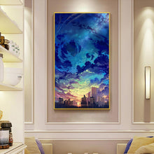 Charger l&#39;image dans la galerie, Ciel - diamant rond complet - 45x85cm

