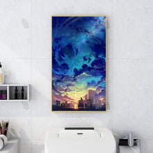 Charger l&#39;image dans la galerie, Ciel - diamant rond complet - 45x85cm
