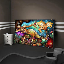 Charger l&#39;image dans la galerie, Mer - femme de chambre - diamant rond complet - 100x50cm
