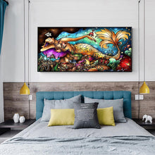 Charger l&#39;image dans la galerie, Mer - femme de chambre - diamant rond complet - 100x50cm
