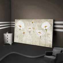 Charger l&#39;image dans la galerie, Fleurs blanches - diamant rond complet - 100x50cm
