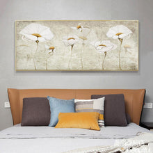 Charger l&#39;image dans la galerie, Fleurs blanches - diamant rond complet - 100x50cm
