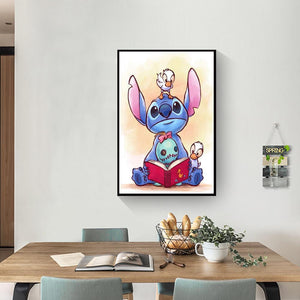 Anime de dessin animé - diamant rond complet - 30x40cm