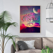 Charger l&#39;image dans la galerie, Kiss me - diamant rond complet - 30x40cm
