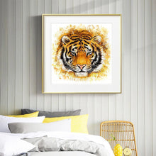 Charger l&#39;image dans la galerie, Tiger animal - diamant rond complet - 30x30cm

