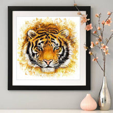 Charger l&#39;image dans la galerie, Tiger animal - diamant rond complet - 30x30cm
