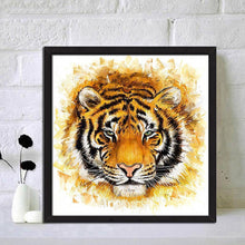 Charger l&#39;image dans la galerie, Tiger animal - diamant rond complet - 30x30cm
