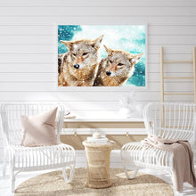 Charger l&#39;image dans la galerie, Loup pour - diamant rond complet - 40x30cm
