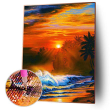 Charger l&#39;image dans la galerie, Paysage - diamant rond complet - 30x40cm
