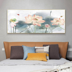 Lotus - diamant rond complet - 100x50cm