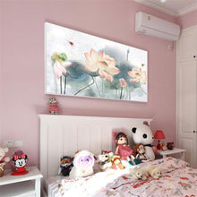 Charger l&#39;image dans la galerie, Lotus - diamant rond complet - 100x50cm
