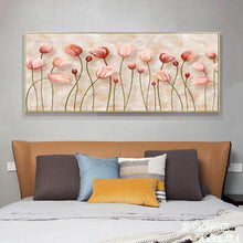 Charger l&#39;image dans la galerie, Fleurs de - diamant rond complet - 100x50cm
