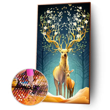 Charger l&#39;image dans la galerie, Cerf - diamant rond complet - 85x45cm
