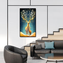 Charger l&#39;image dans la galerie, Cerf - diamant rond complet - 85x45cm
