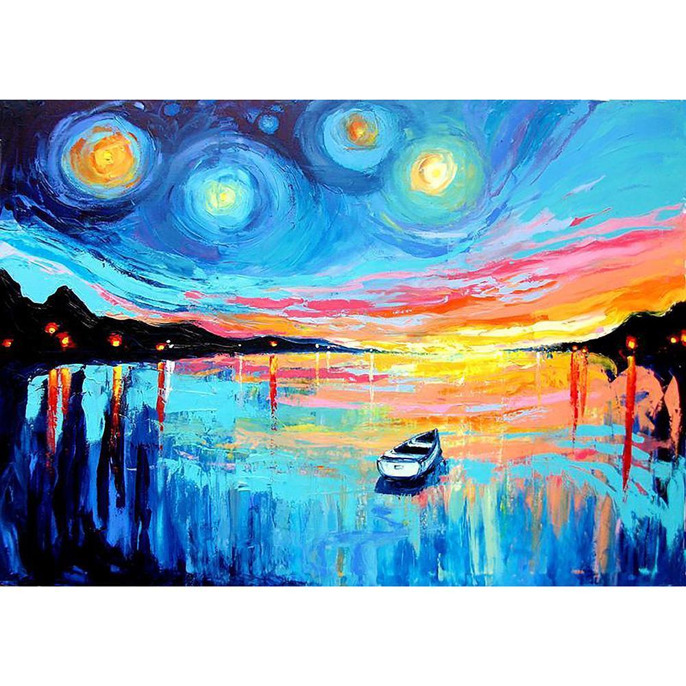 Impressionniste - diamant rond complet - 30x40cm