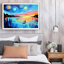 Charger l&#39;image dans la galerie, Impressionniste - diamant rond complet - 30x40cm
